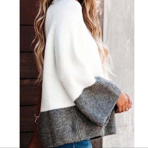 OVERSIZED WIDE SLEEVE KNIT SWEATER - Picture 5 of 8
